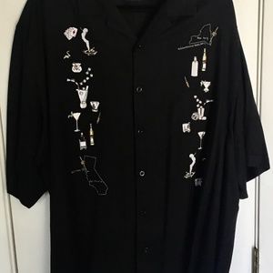 NAT NAST LUXURY ORIGINALS LTD. ED. #265 COCKTAIL MARTINI BUTTON SHIRT MENS 2XL